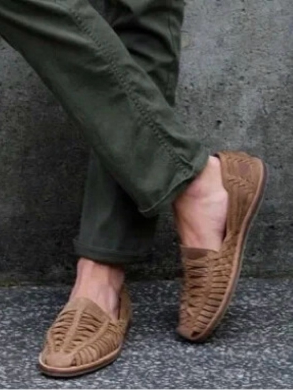 Nisolo ♦️New♦️ Men’s Woven Slip-On Loafers in Tabacco - with box
